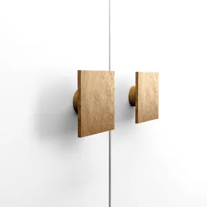 3" Square wooden drawer pulls
